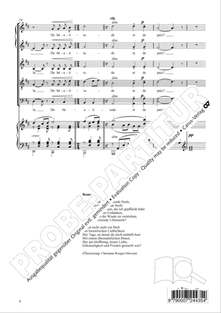 Romance Romance SSATB scores gallery preview page 5
