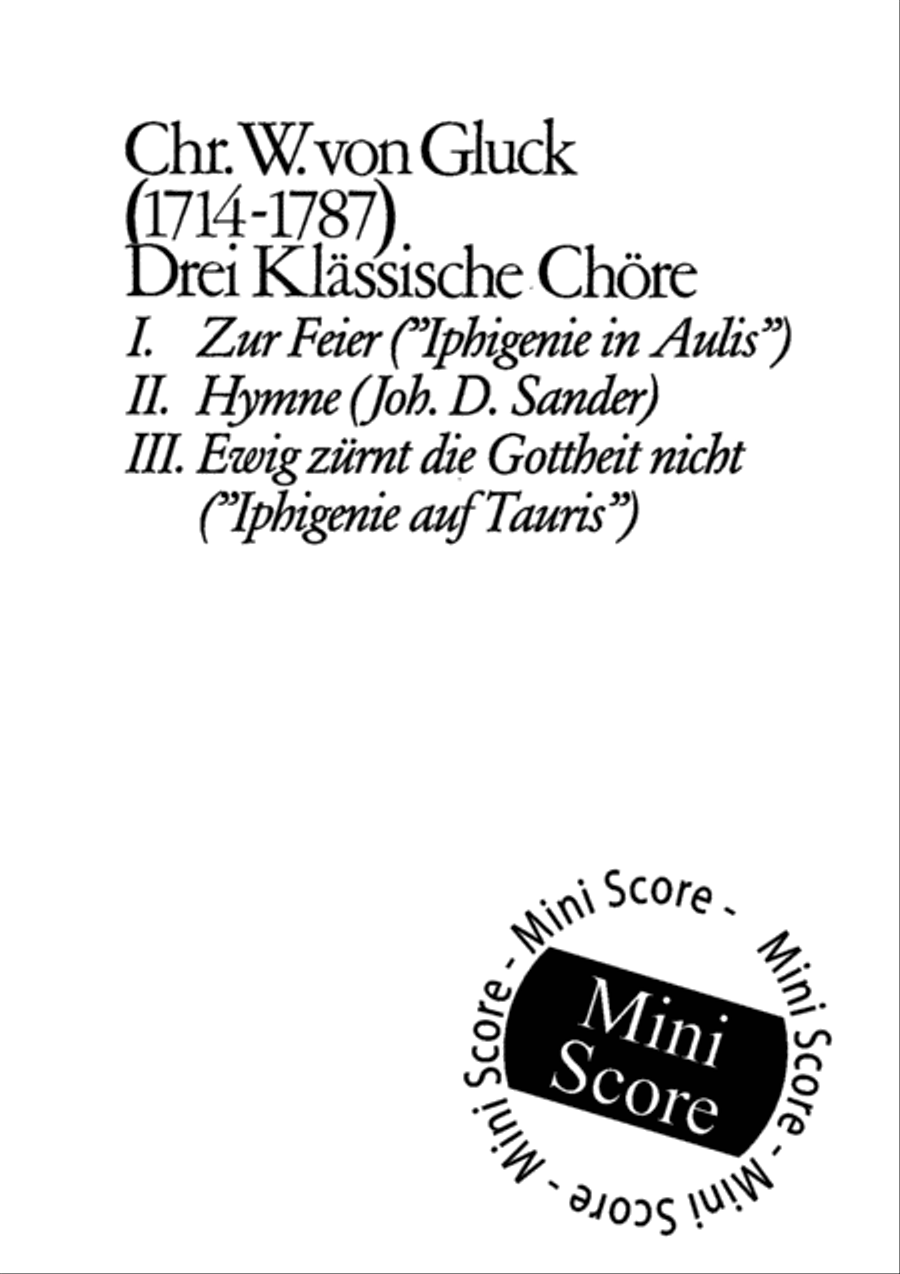 Drei Klassische Chore 4-Part scores gallery preview page 3