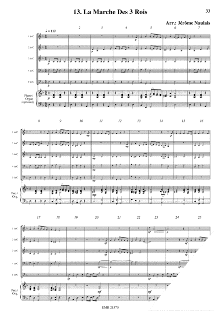 18 Christmas Songs Brass Quintet scores gallery preview page 15