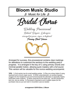 Book cover for Bridal Chorus Wedding Processional