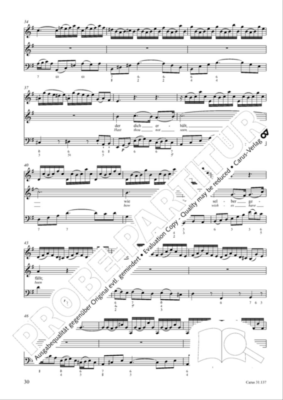 Praise ye, Almighty God, King and our ruler exalted (Lobe den Herren, den machtigen Konig der Ehren) ATB scores gallery preview page 31