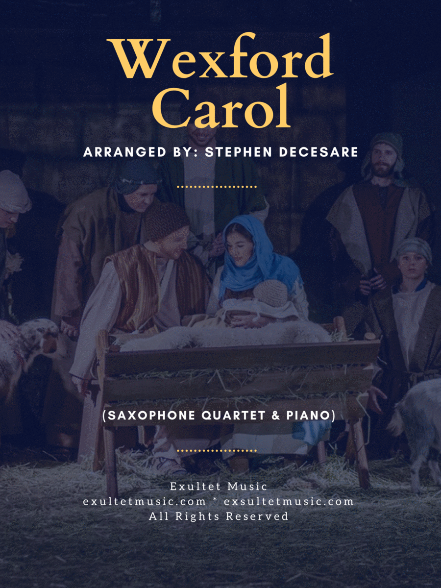 Wexford Carol (Saxophone Quartet and Piano) image number null