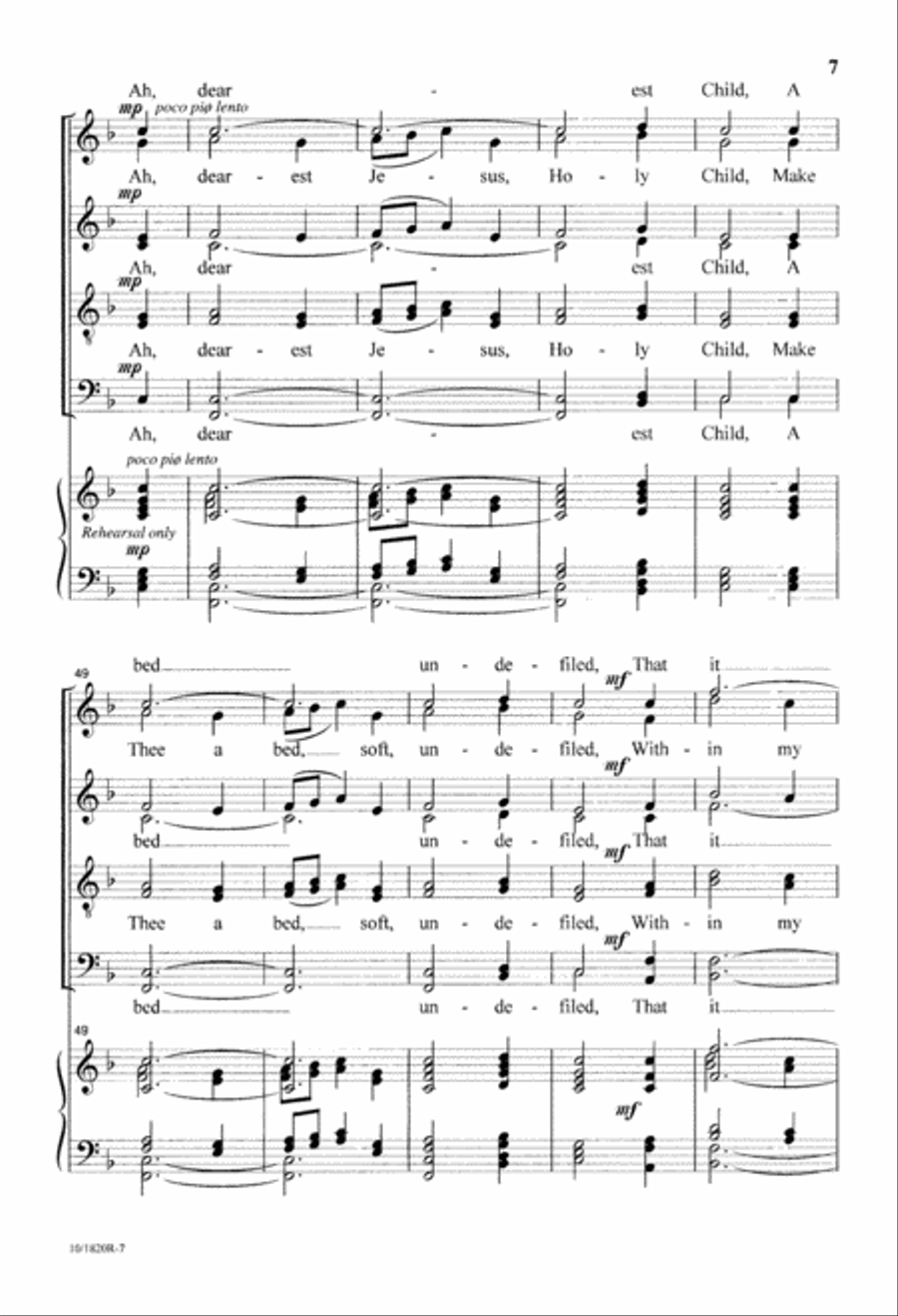 Trilogy for the Christ Child Divisi scores gallery preview page 7
