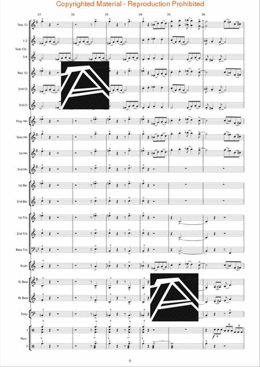 Rapsodia Borealis (for Trombone & Piano) Piano Accompaniment scores gallery preview page 7