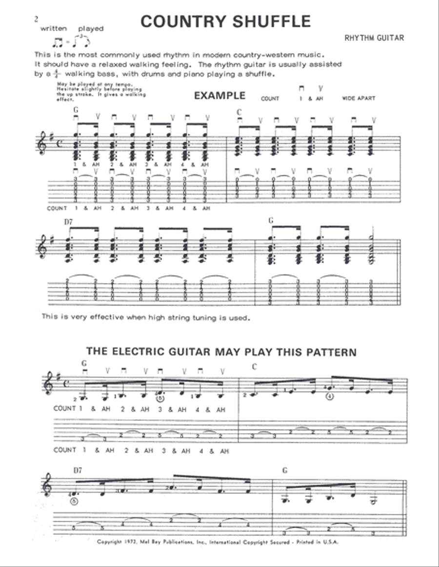 Country Guitar Electric Guitar scores gallery preview page 3