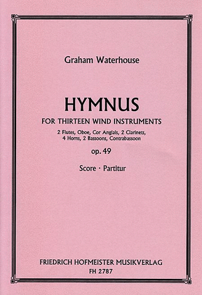 Book cover for Hymnus for thirteen wind instruments, op. 49/ Partitur