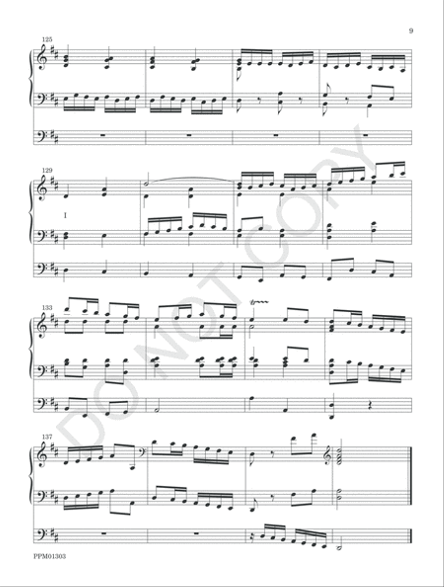 Concerto in D Organ Solo scores gallery preview page 12