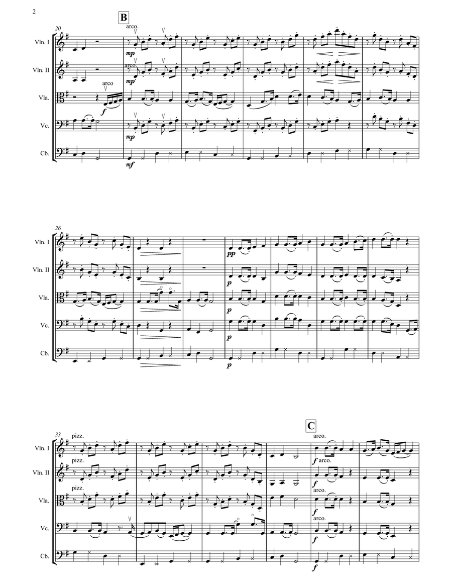 Waltzing Matilda - String Orchestra String Orchestra scores gallery preview page 2