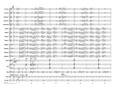 Earth, Wind & Fire Dance Mix - Conductor Score (Full Score)