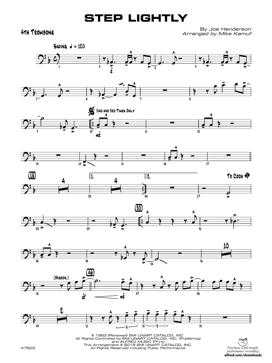 Step Lightly: 4th Trombone