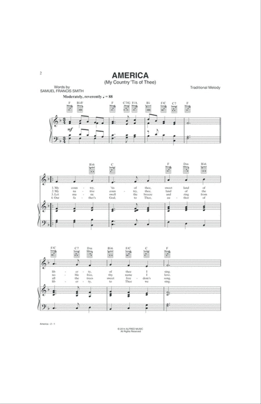 Top-Requested Patriotic Sheet Music Piano, Vocal, Guitar scores gallery preview page 7