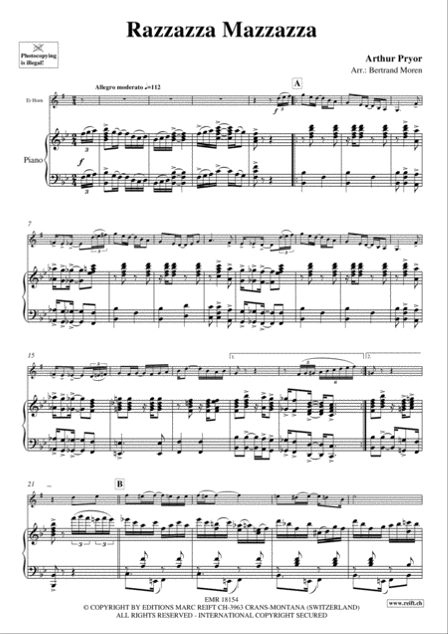 Razzazza Mazzazza Horn scores gallery preview page 3