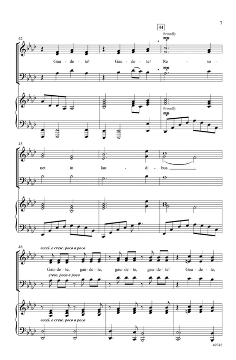 Benedicamus Domino Choir scores gallery preview page 6