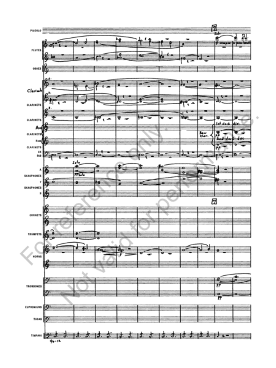 Symphony No. 1 Concert Band scores gallery preview page 14