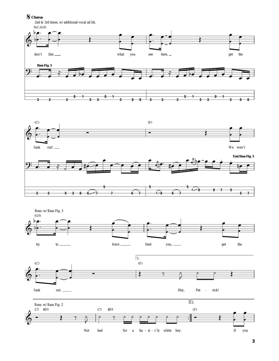 Get The Funk Out Acoustic Guitar scores gallery preview page 3