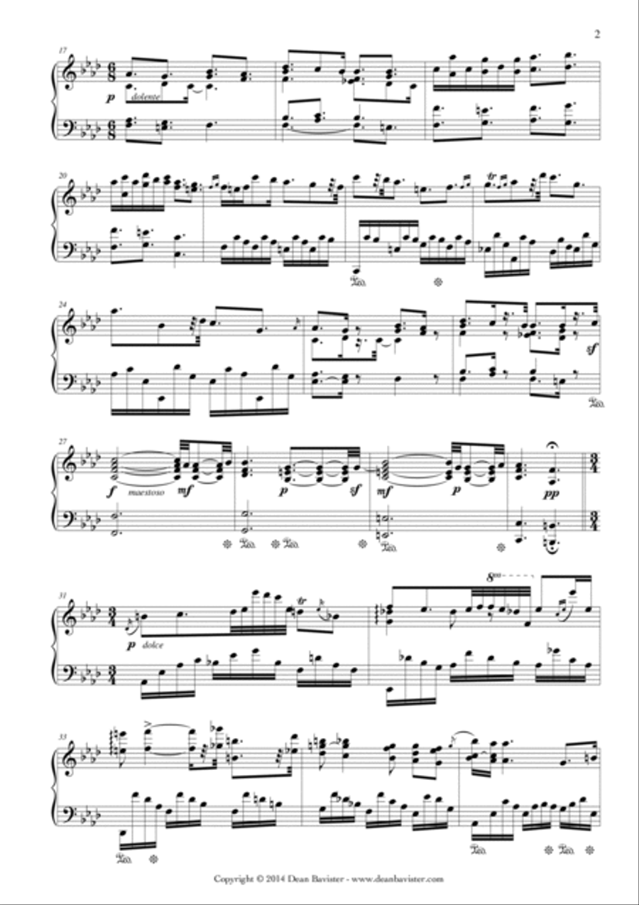Adagio & Rondo Grazioso for Piano (Opus 22) Piano Solo scores gallery preview page 3