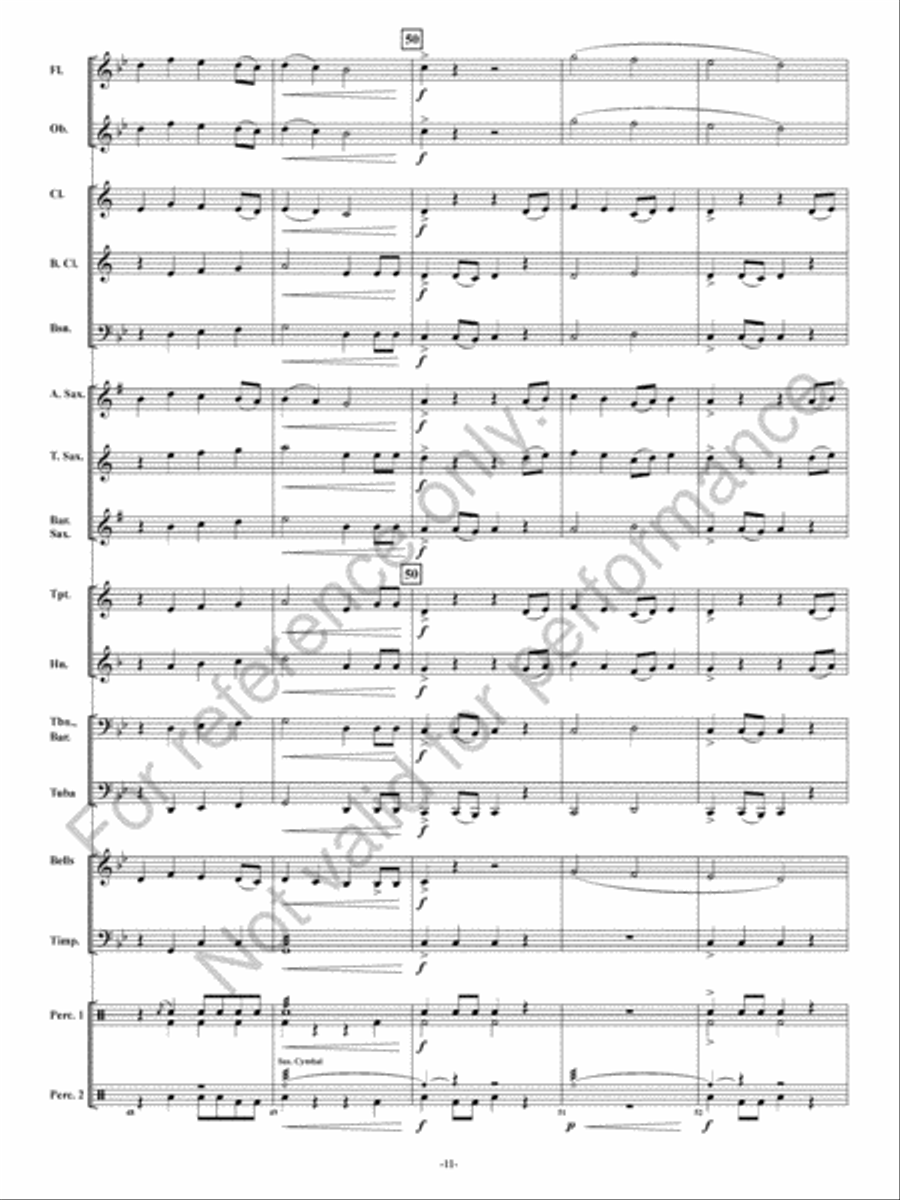 Rising Waters Concert Band scores gallery preview page 12