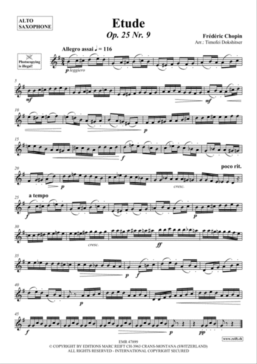 Etude Alto Saxophone scores gallery preview page 2