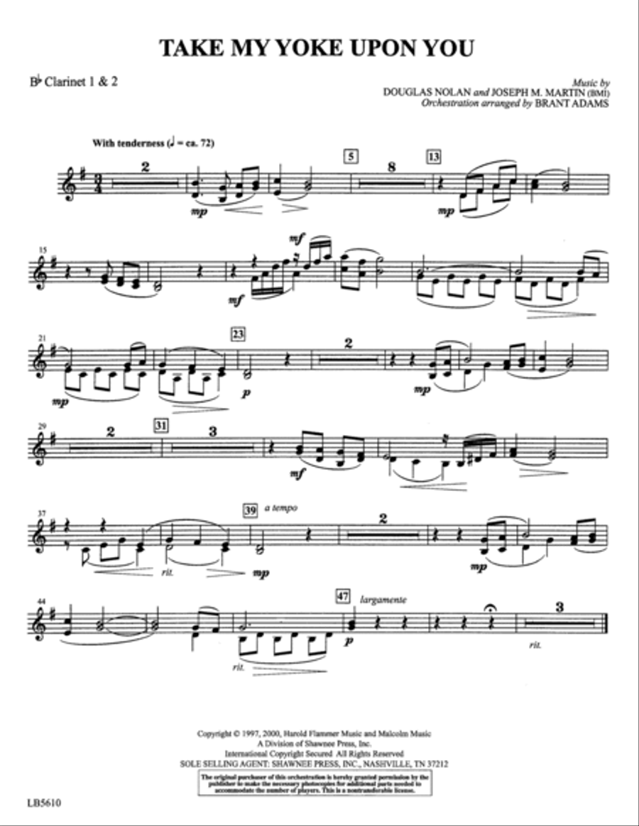 Colors of Grace - Lessons for Lent (New Edition) (Orchestra Accompaniment) - Bb Clarinet 1 & 2 Choir scores gallery preview page 3