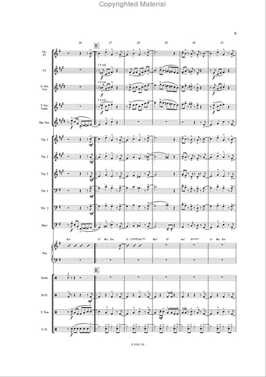 Birdland Marching Band scores gallery preview page 8