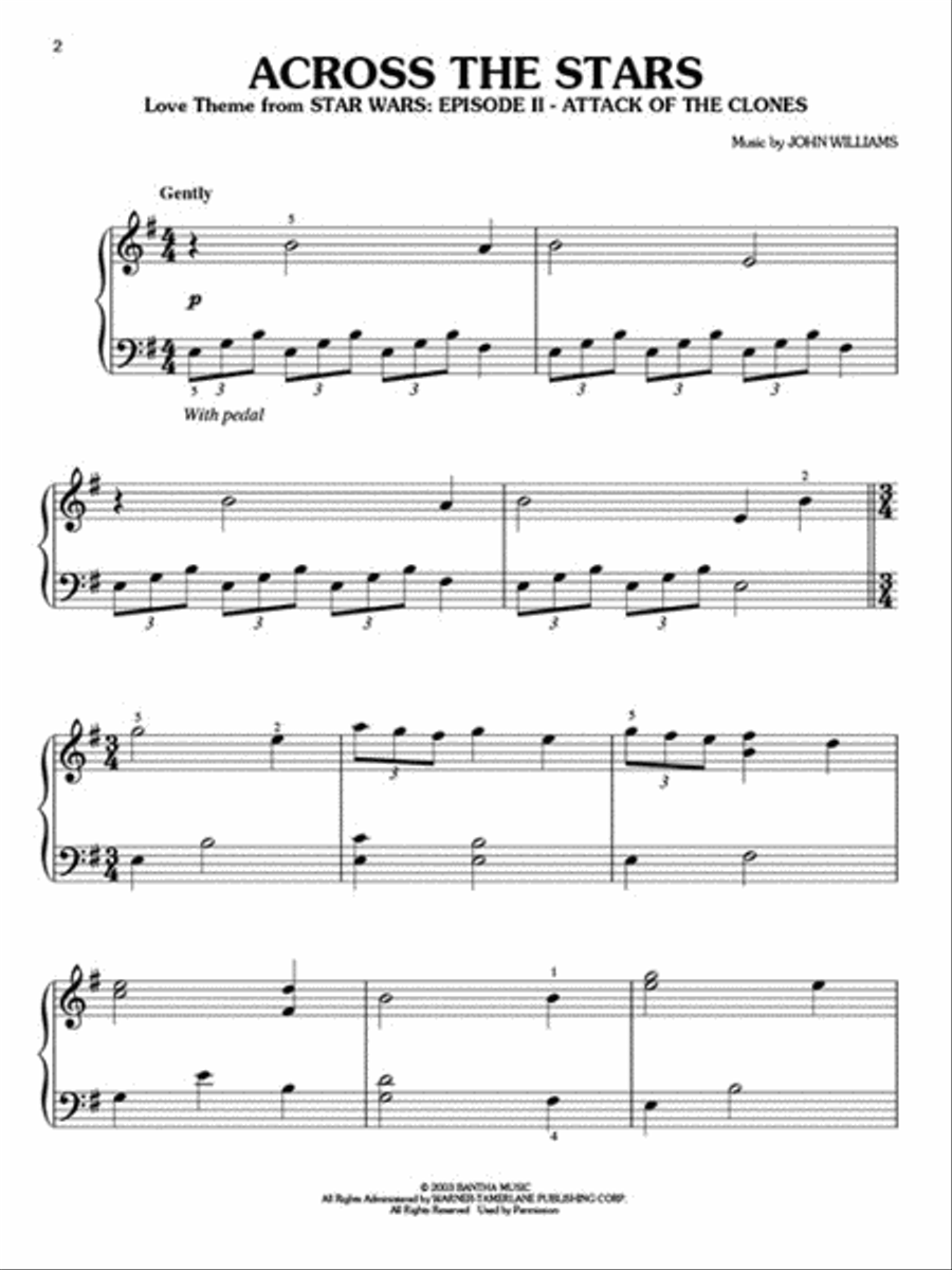 Star Wars Easy Piano scores gallery preview page 4