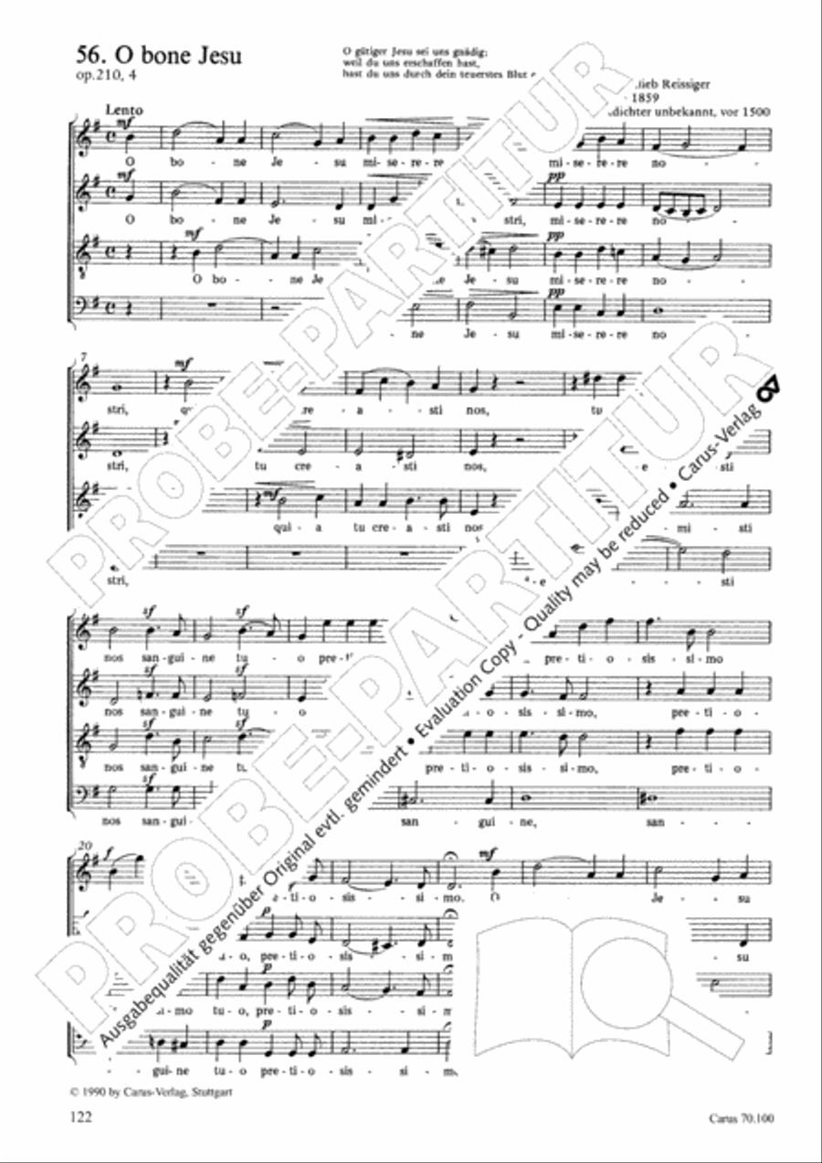 Geistliches Chorbuch der Romantik Choir scores gallery preview page 123