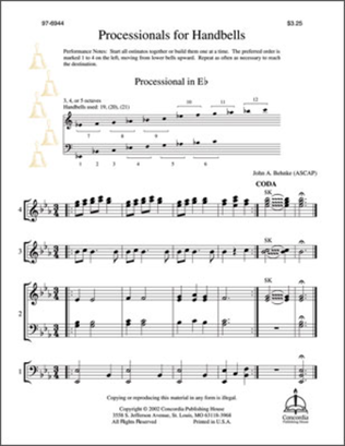 Book cover for Processionals for Handbells