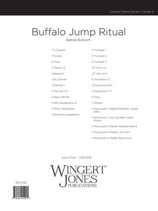 Buffalo Jump Ritual - Full Score