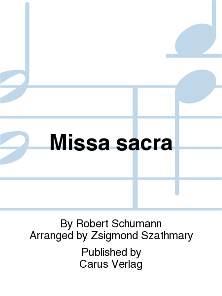 Missa sacra C Minor 4-Part scores gallery preview page 1