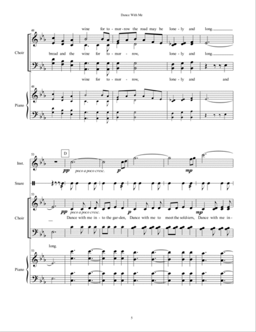 Dance With Me 4-Part scores gallery preview page 6