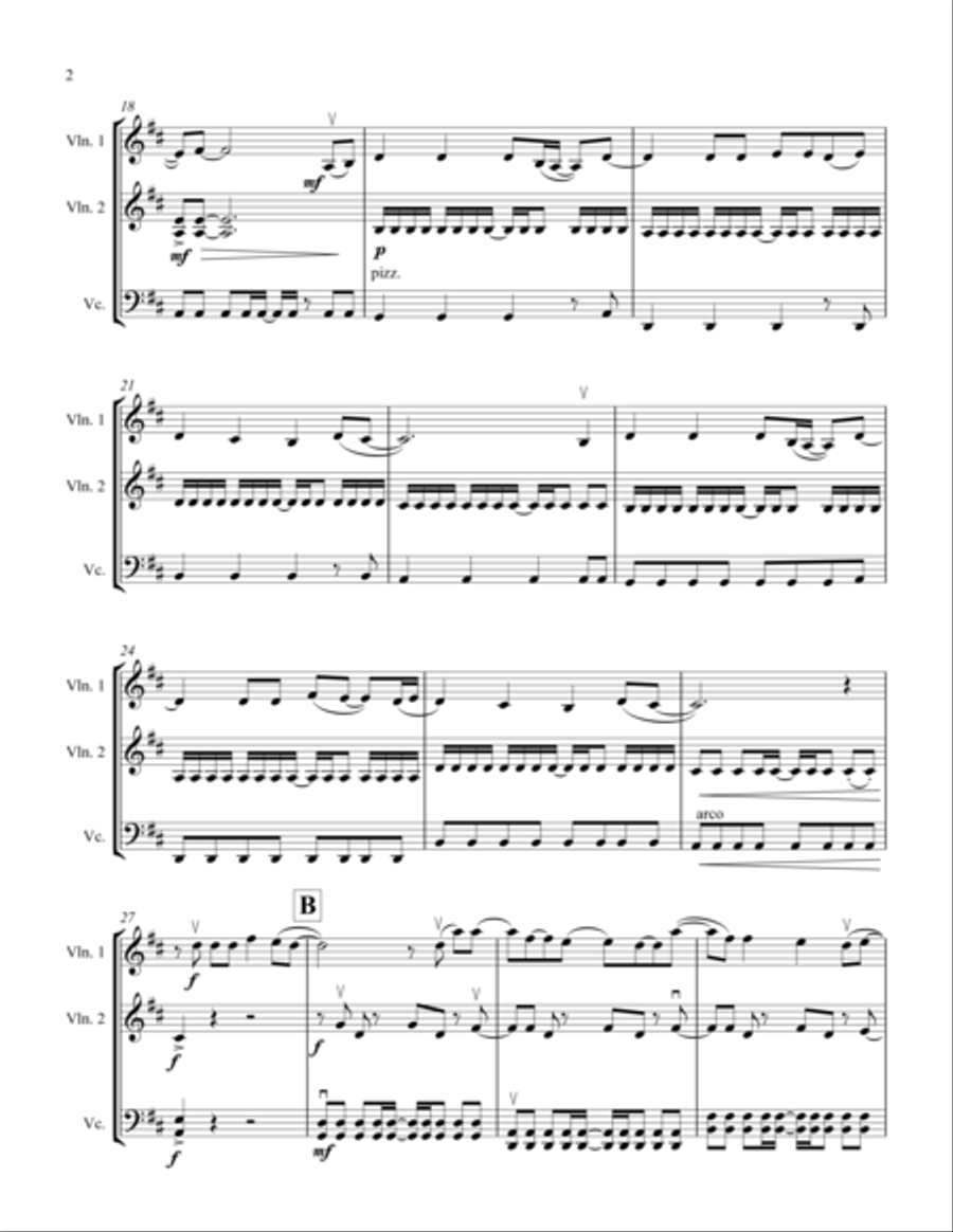Pompeii Pompeii String Trio scores gallery preview page 3