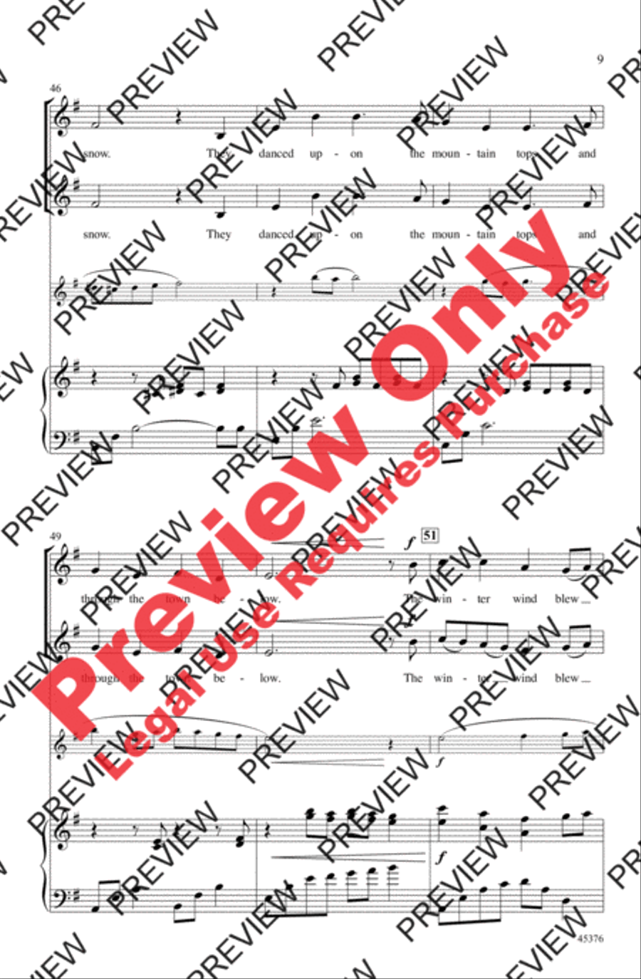 The Winter Wind 2-Part scores gallery preview page 9