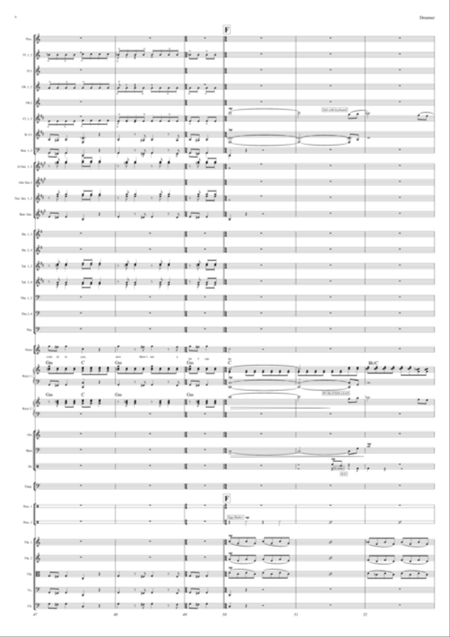 Dreamer Dreamer Full Orchestra scores gallery preview page 6