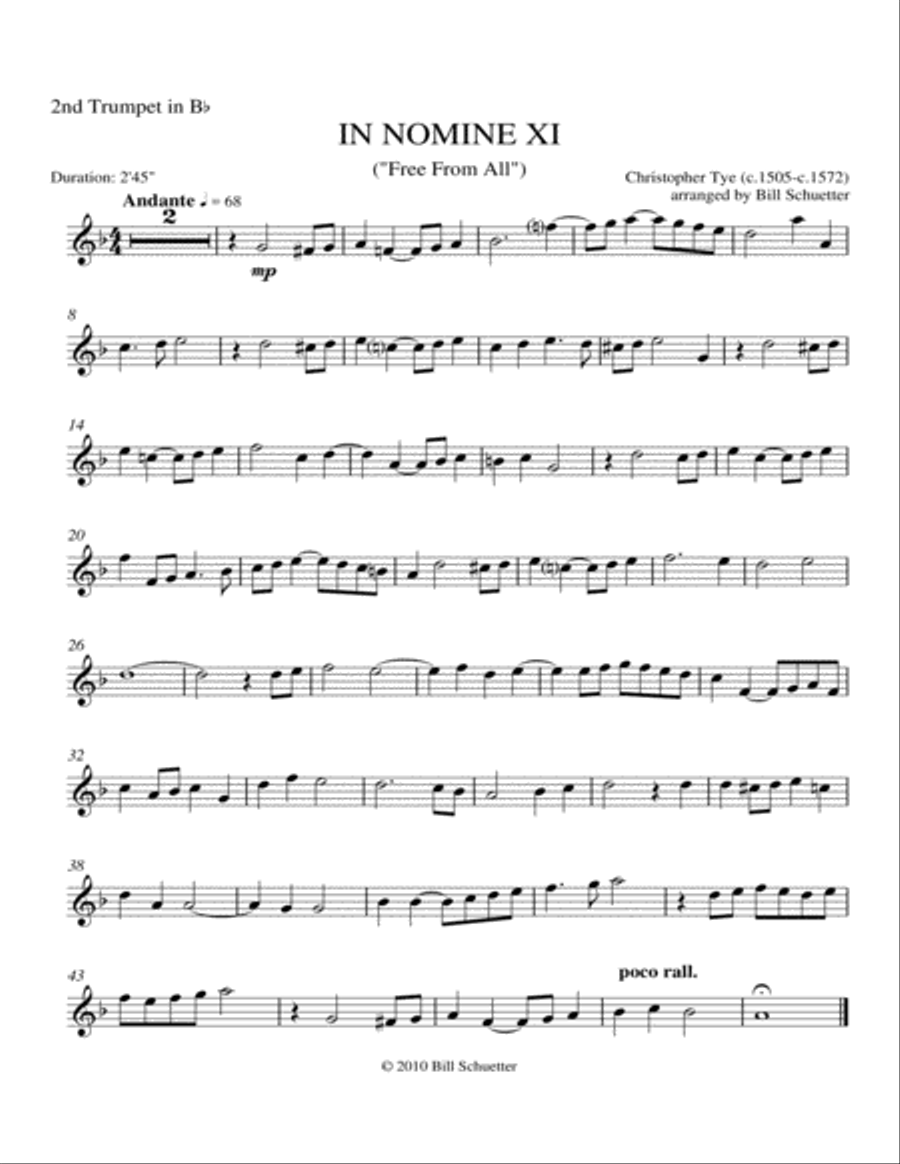 In Nomine ix Brass Quintet scores gallery preview page 4