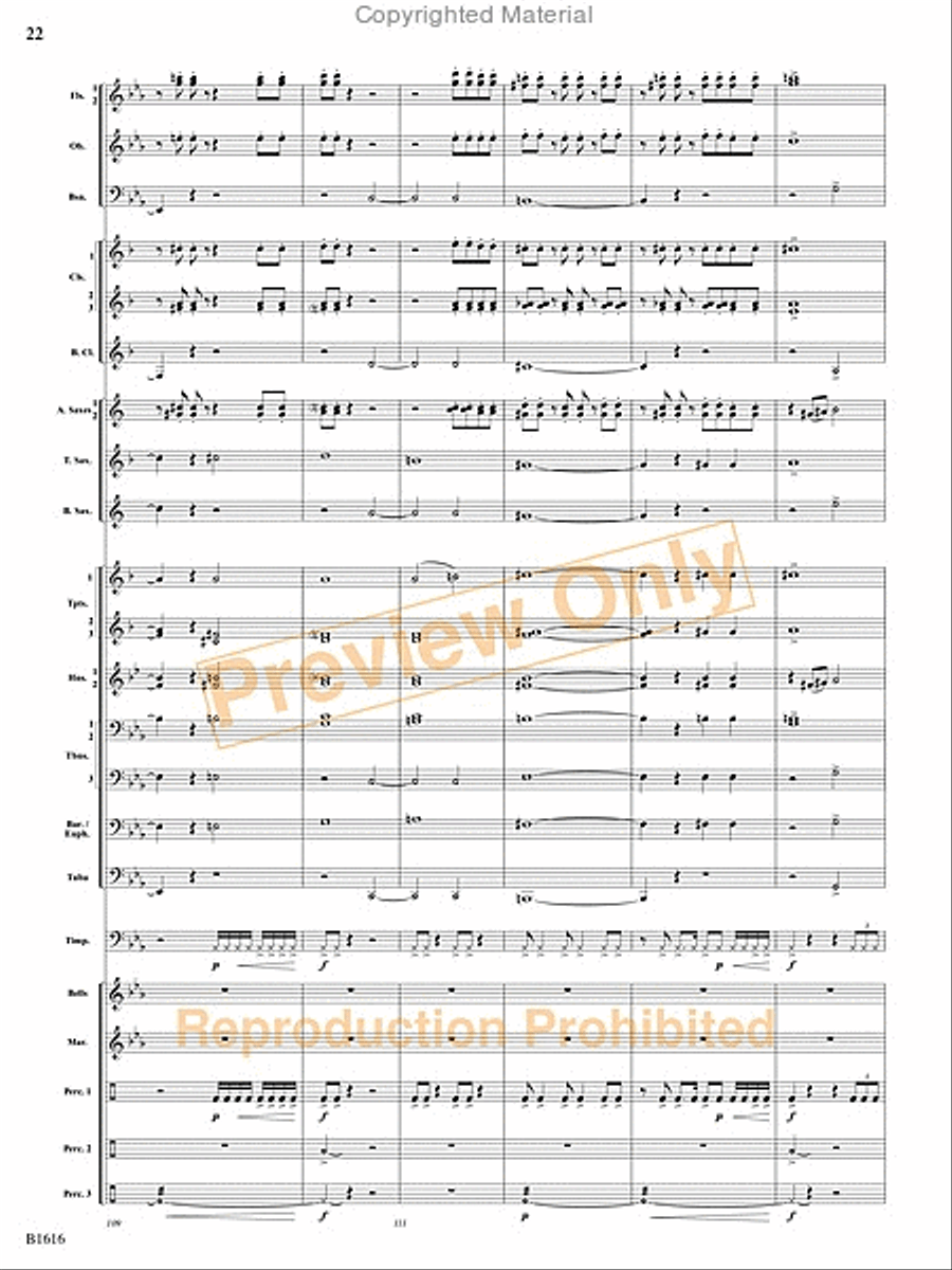 One Giant Leap Concert Band scores gallery preview page 51