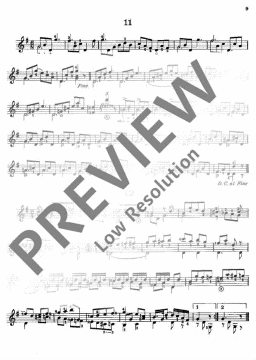 Preliminary Studies Classical Guitar scores gallery preview page 10