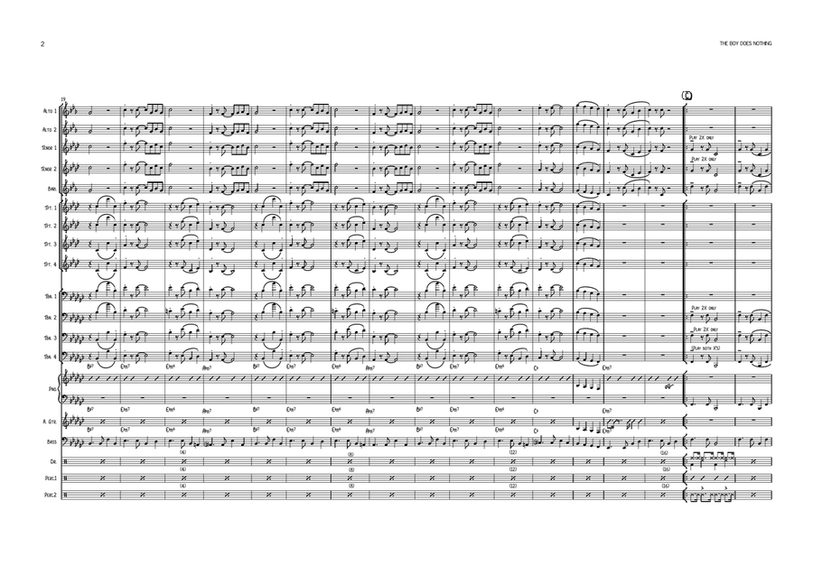 The Boy Does Nothing Jazz Ensemble scores gallery preview page 2