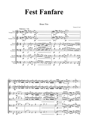 Fest Fanfare - Classical Festive Fanfare - Opener - Brass Trio