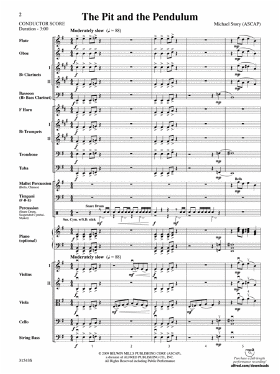 The Pit and the Pendulum Full Orchestra scores gallery preview page 2
