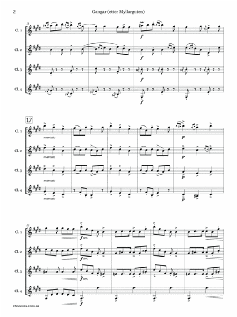 Romantic Quartets of Progressive Difficulty, Volume 1 Woodwind Quartet scores gallery preview page 4