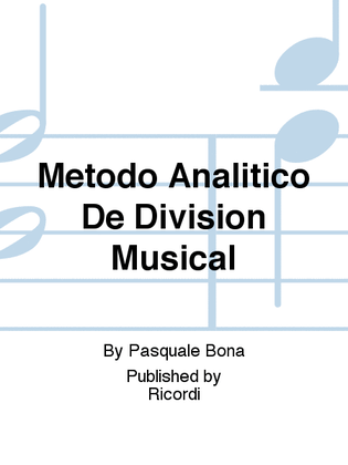 Metodo Analitico De Division Musical