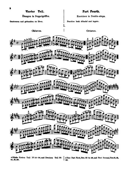School of Violin Technics, Op. 1, Volume 4