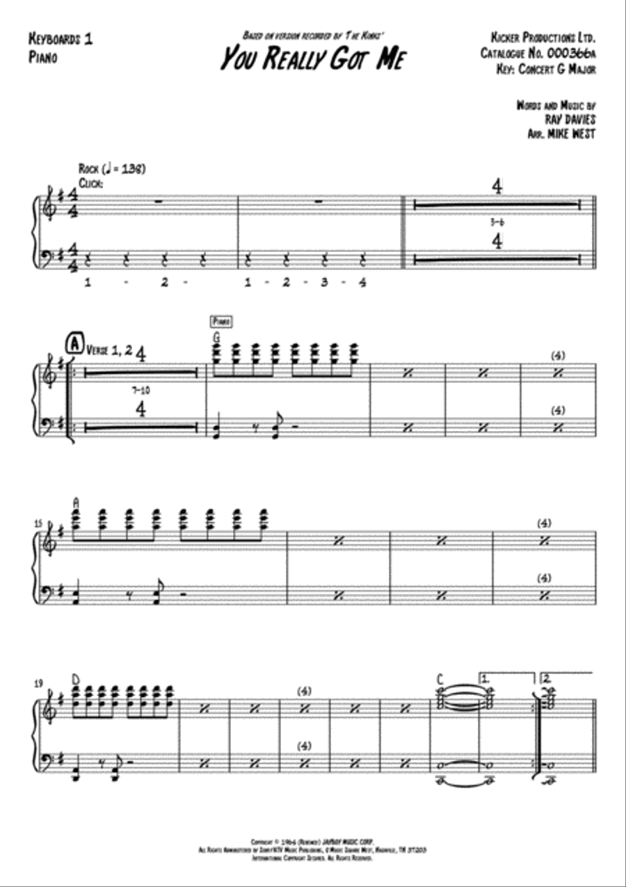 You Really Got Me You Really Got Me Small Ensemble scores gallery preview page 2