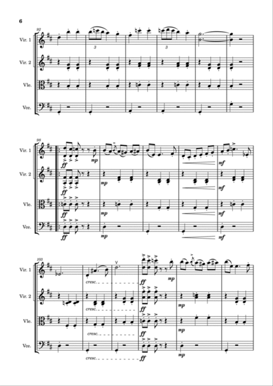ESTUDIANTINA ESTUDIANTINA String Quartet scores gallery preview page 6