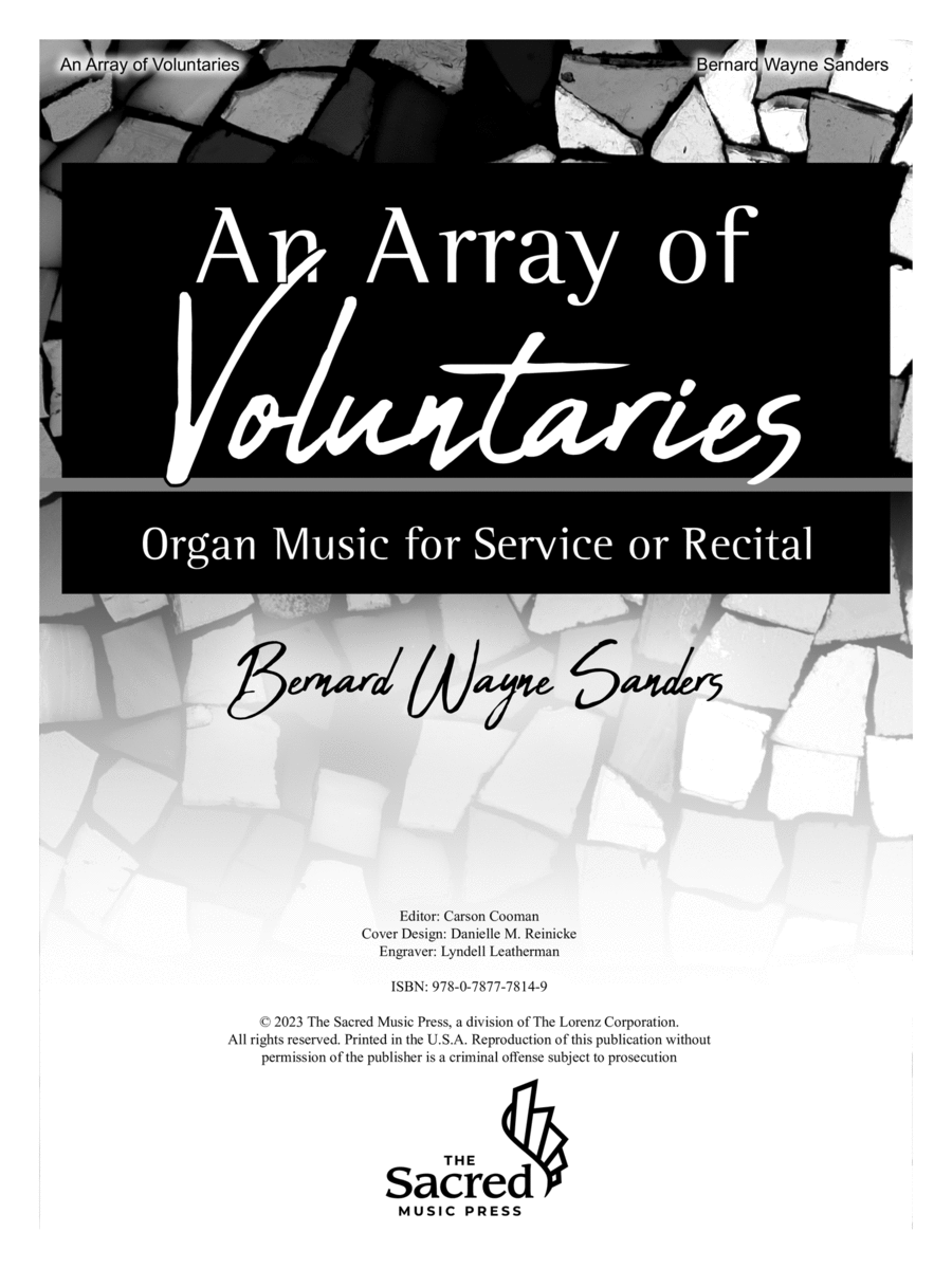 An Array of Voluntaries Organ scores gallery preview page 1