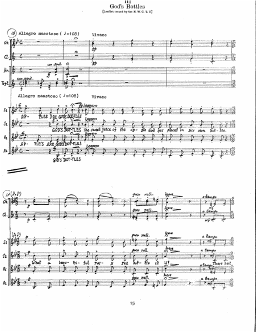 The American Mercury (Additional Full Score) Choir scores gallery preview page 9
