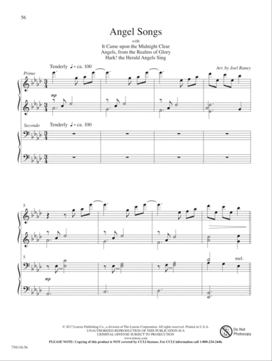 4-Hands for Christmas, Vol. 2 Piano Duet scores gallery preview page 12