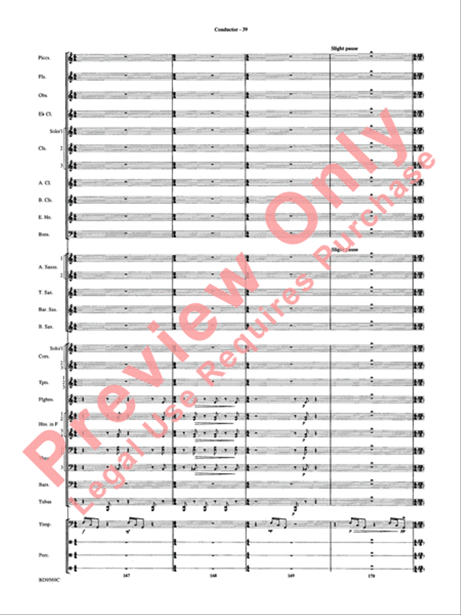 Jericho Concert Band scores gallery preview page 44
