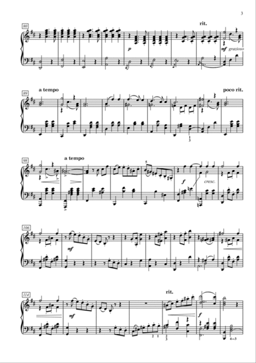 Waltz No. 3 Piano scores gallery preview page 3