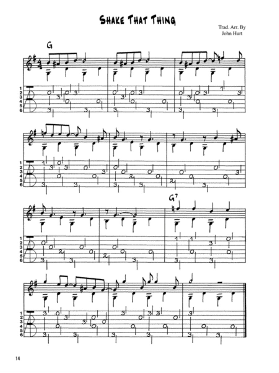 Stefan Grossman's Early Masters of American Blues Guitar: Mississippi John Hurt Acoustic Guitar scores gallery preview page 7